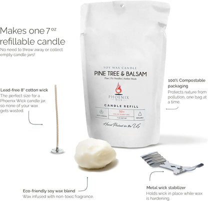 Pine Tree & Balsam - Candle Making Kit