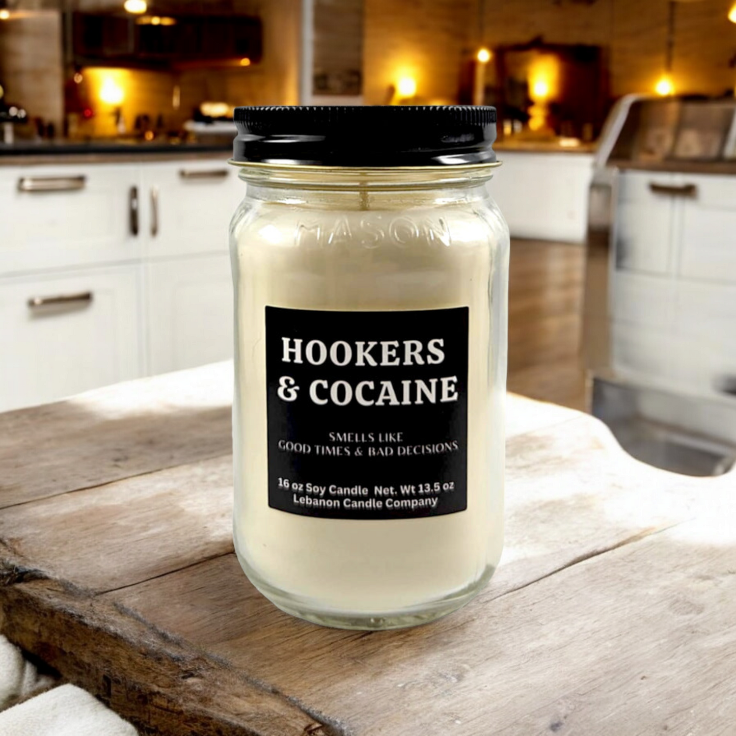 Hookers & Cocaine Funny Candle