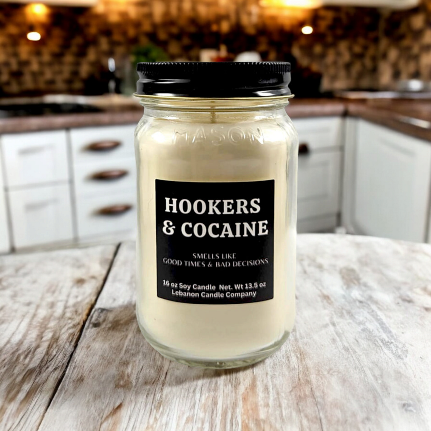 Hookers & Cocaine Funny Candle