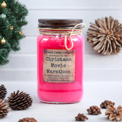 Christmas Movie Marathon Candle