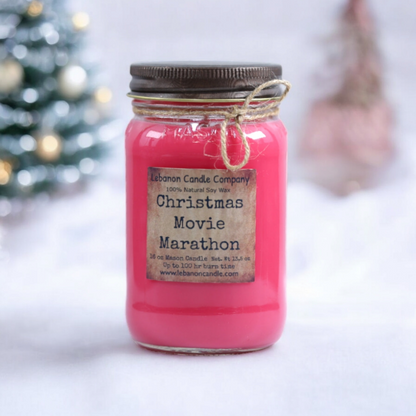 Christmas Movie Marathon Candle