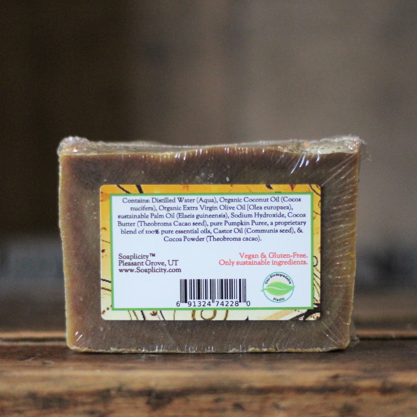 Pumpkin Chocolate  Soap Bar