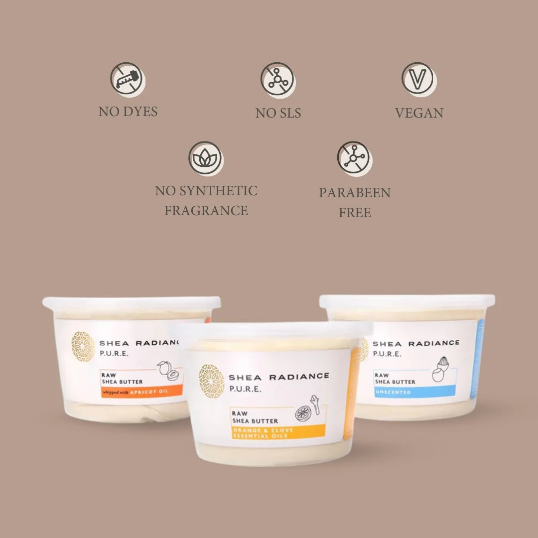 Raw Unrefined Shea Butter for Dry Skin & Hair