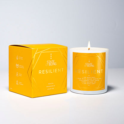 Resilient Affirmation Candle | Peach & Jasmine