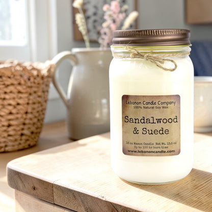 Sandalwood & Suede Candle
