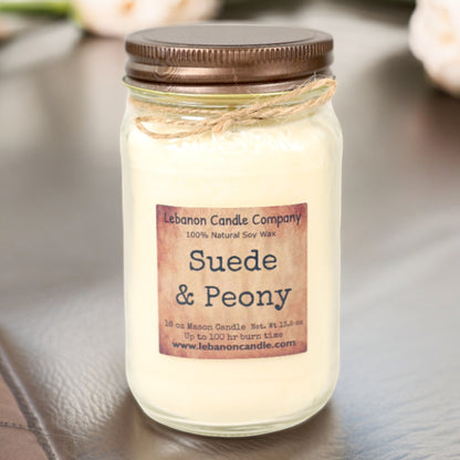 Suede & Peony Candle