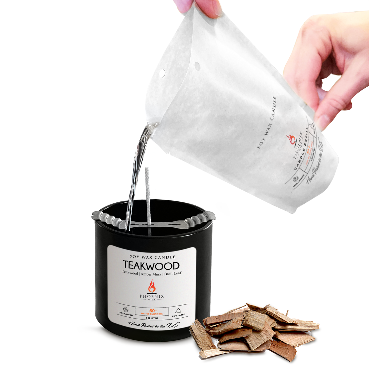 Teakwood - Candle-Making Kit + Jar