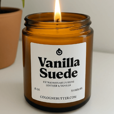 Vanilla Suede - The Luxury Vanilla & Suede Home Fragrance Candle for Relaxing Atmosphere, Spa Vibes & Premium Decor | Cologne Butter