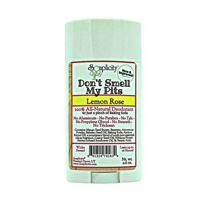 Don't Smell My Pits Natural Deodorant - Lemon Rose