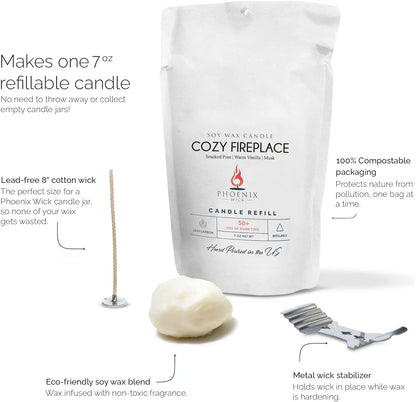 Cozy Fireplace - Candle-Making Kit