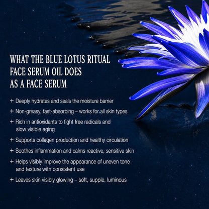 Blue Lotus Ritual Face Oil | Sacred Egyptian Elixir for Glow & Spiritual Awakening 🩵🌿