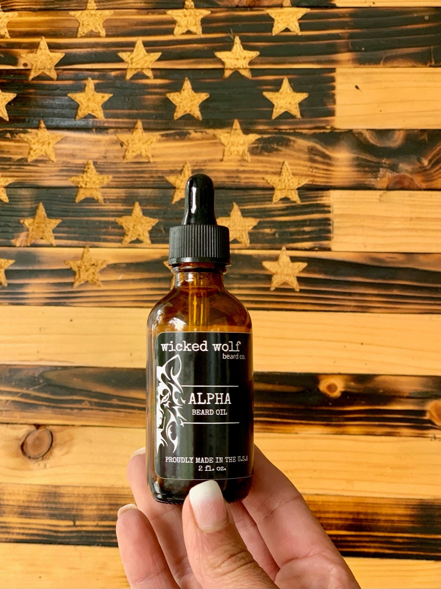 Wicked Wolf Alpha Beard Oil | Hydrating Beard Oil with Tobacco & Vanilla