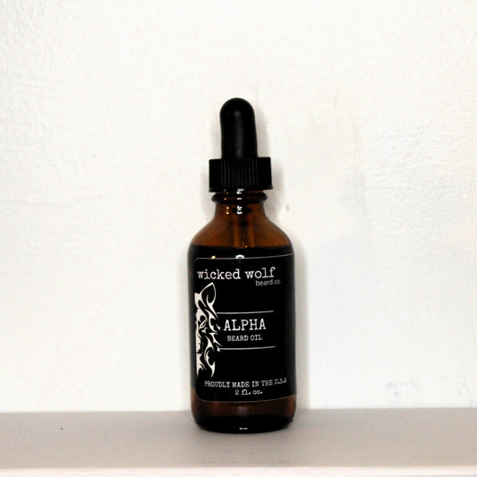 Wicked Wolf Alpha Beard Oil | Hydrating Beard Oil with Tobacco & Vanilla