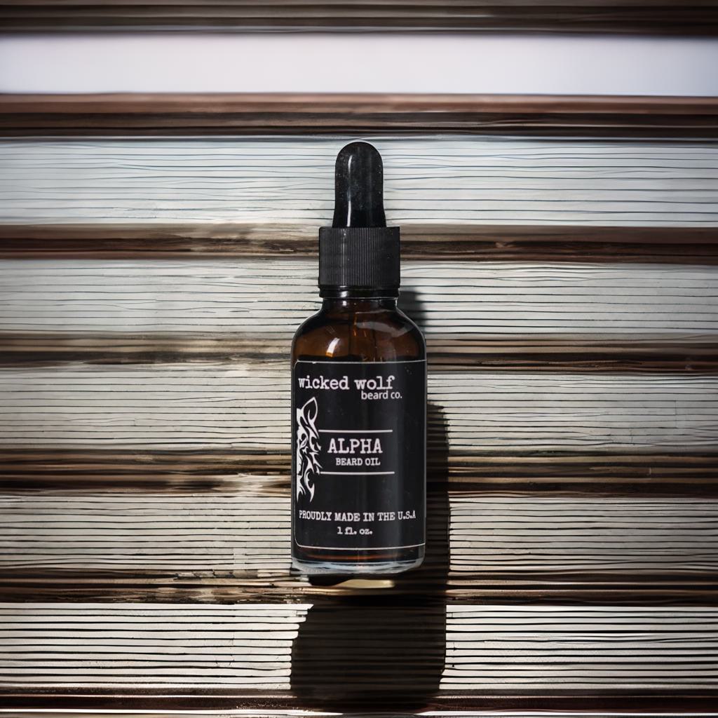Wicked Wolf Alpha Beard Oil | Hydrating Beard Oil with Tobacco & Vanilla