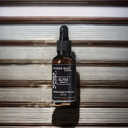 Wicked Wolf Alpha Beard Oil | Hydrating Beard Oil with Tobacco & Vanilla
