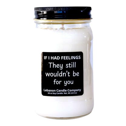 If I Had Feelings Funny Candle