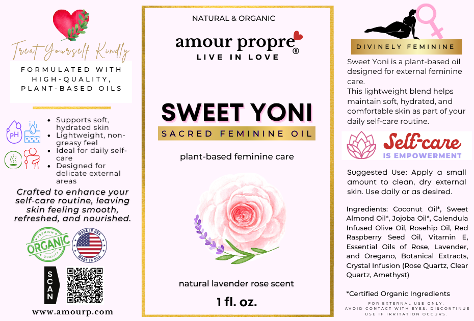 Sweet Yoni Feminine Oil – Organic Intimate Moisturizer for Sensitive Skin