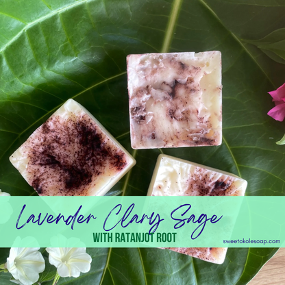 Lavender Clary Sage Solid Conditioner Bar with Argan Oil