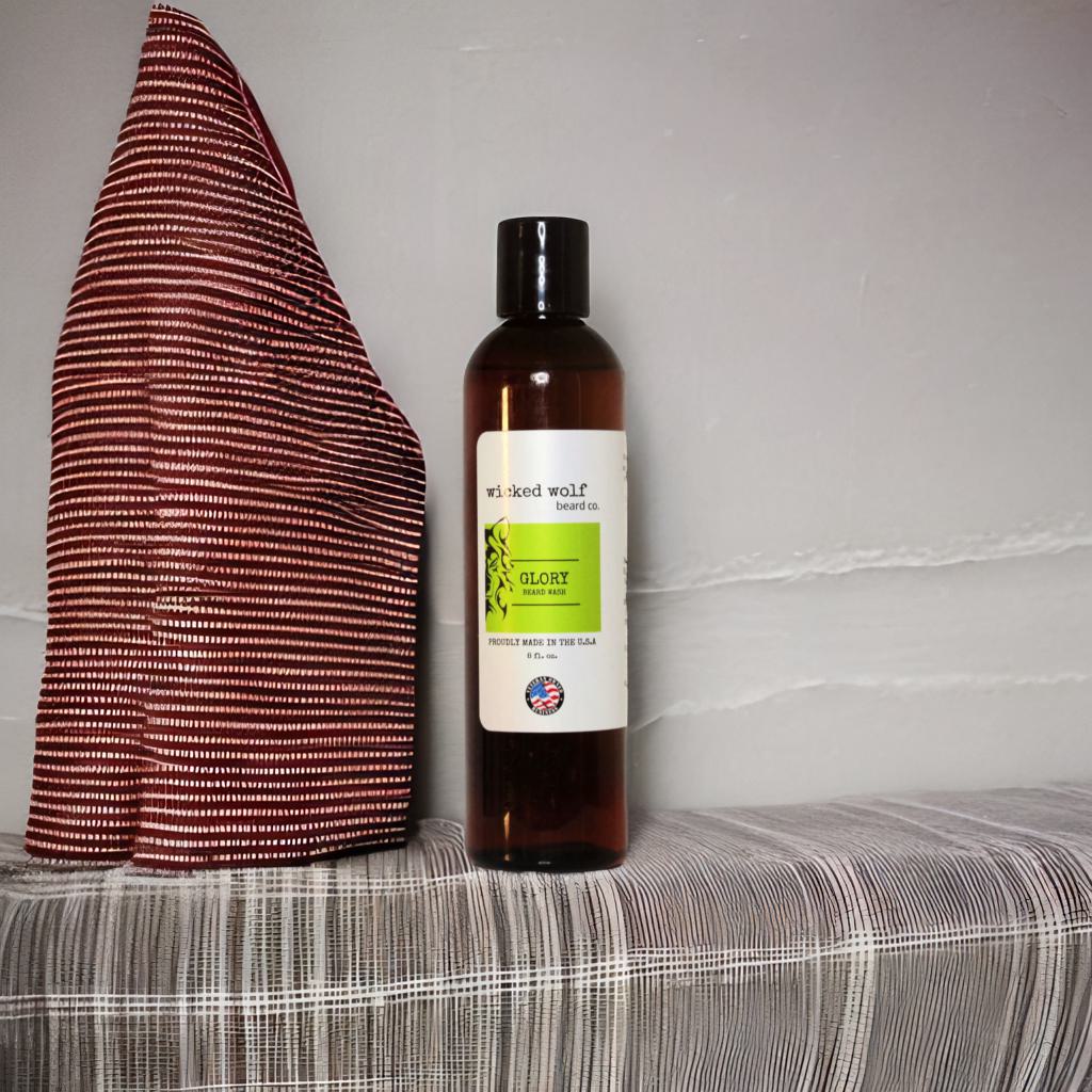 Wicked Wolf Glory Beard Wash | Deep Cleaning Beard Wash with Ginger