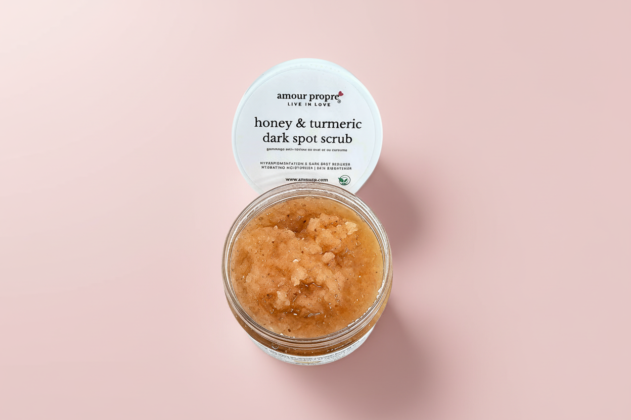 Turmeric & Honey Dark Spot Scrub - Natural Skin Brightening Solution