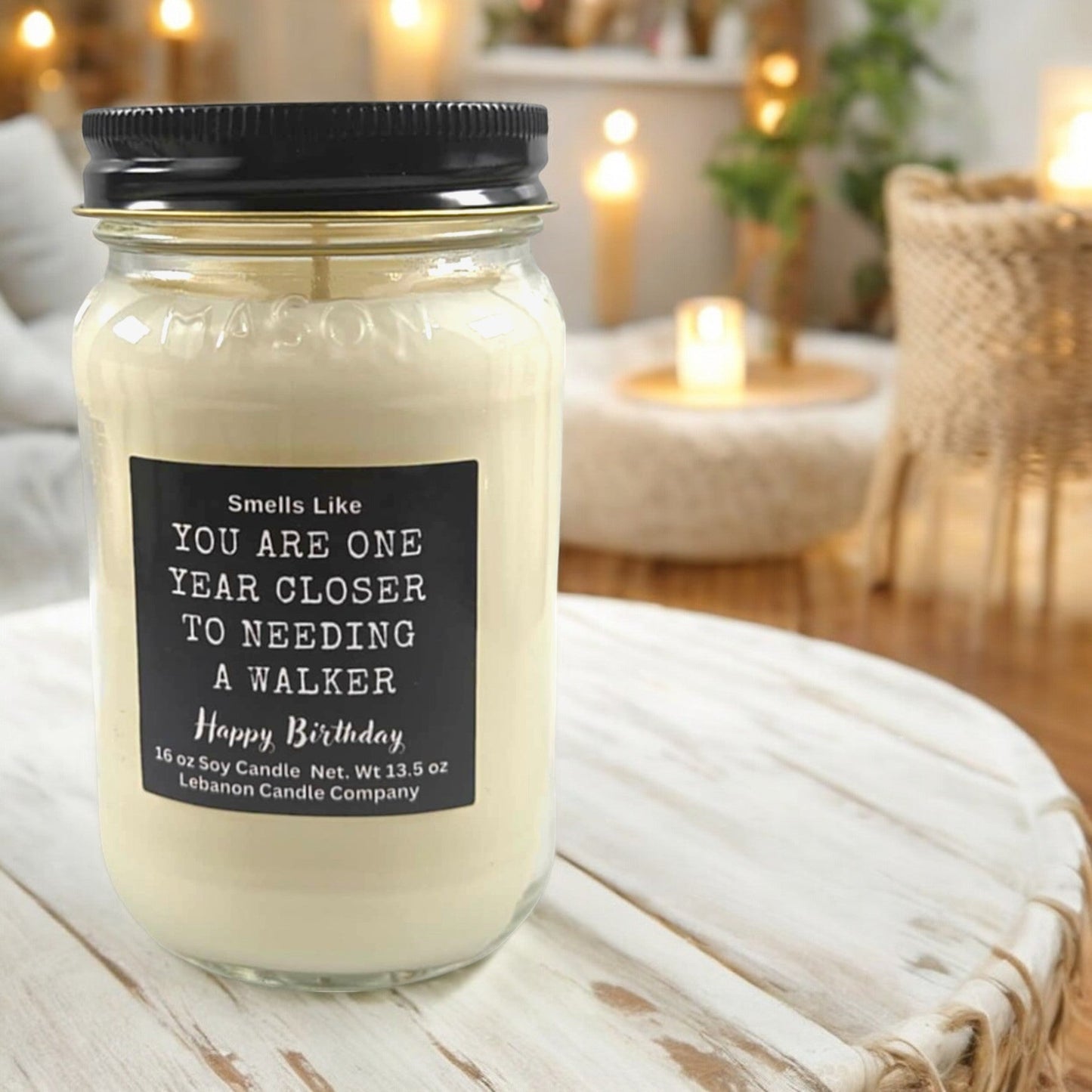 One Year Closer To A Walker Funny Birthday Candle