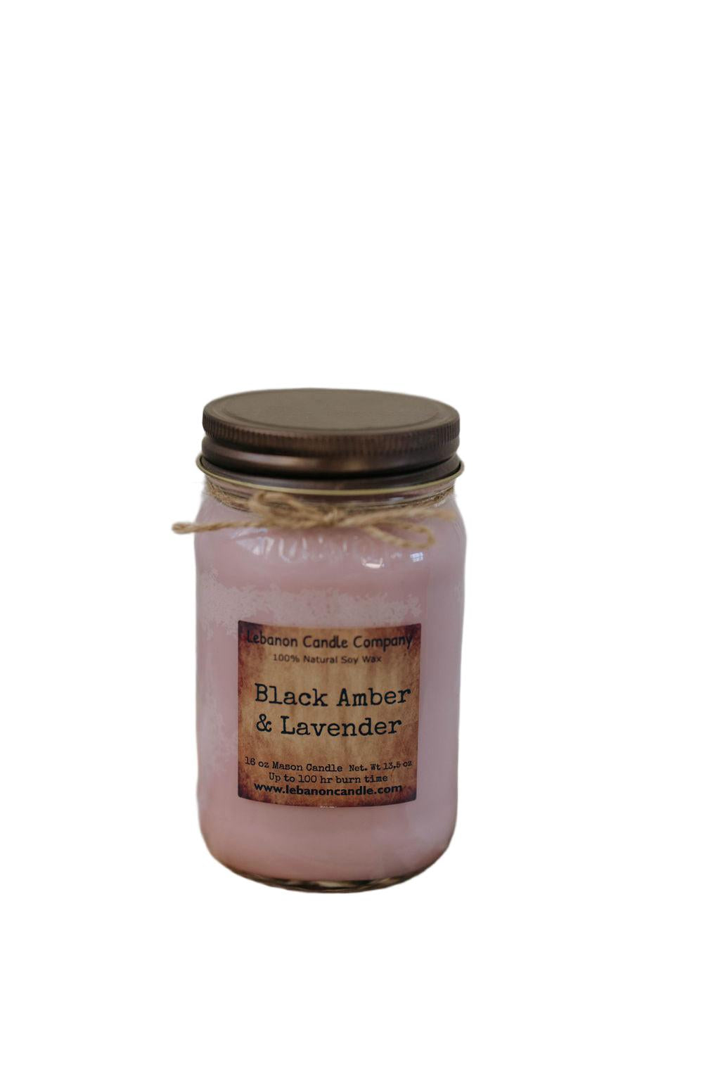 Black Amber & Lavender Candle