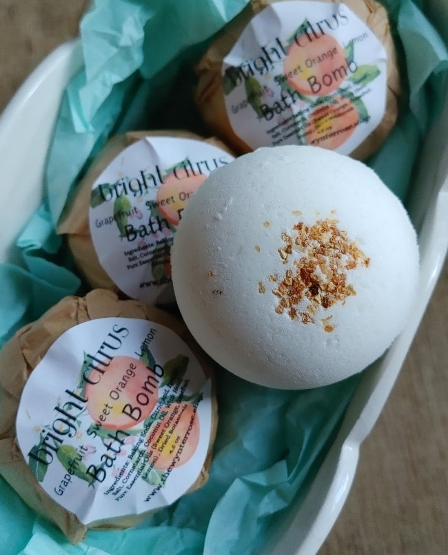 Bath Bomb | Bright Citrus | Orange Lemon Grapefruit