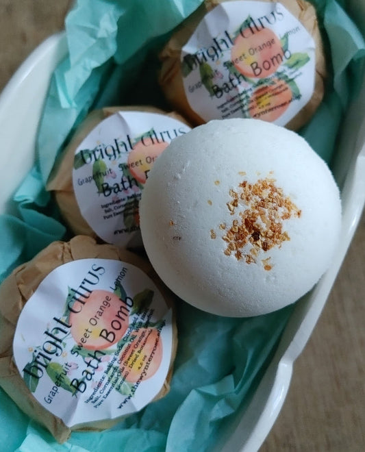 Bath Bomb | Bright Citrus | Orange Lemon Grapefruit