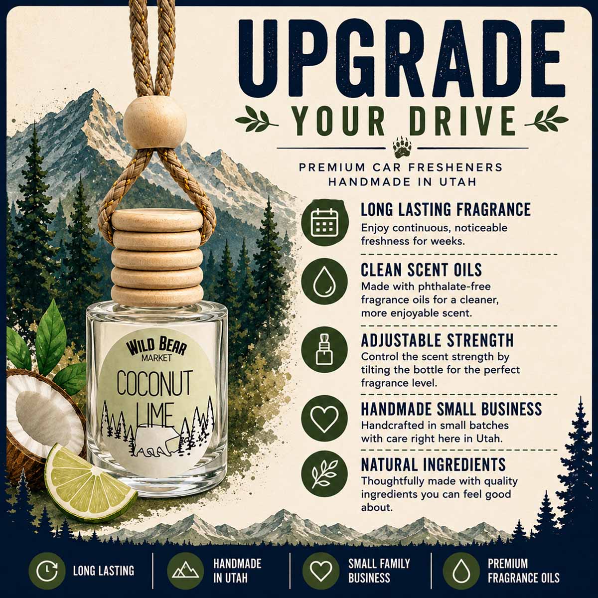 Coconut Glow Car Freshener