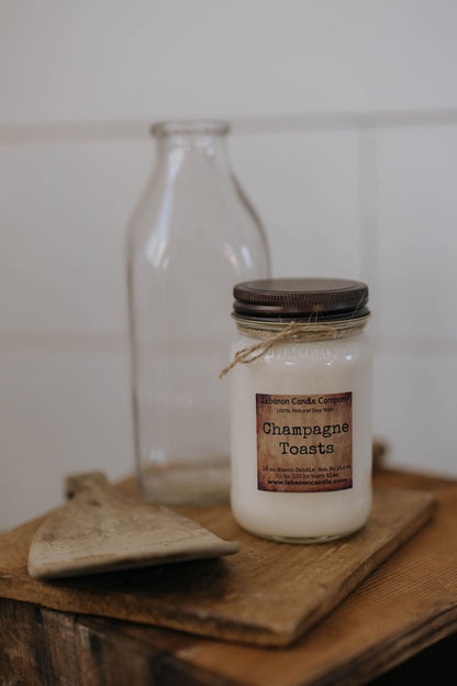 Champagne Toasts Candle