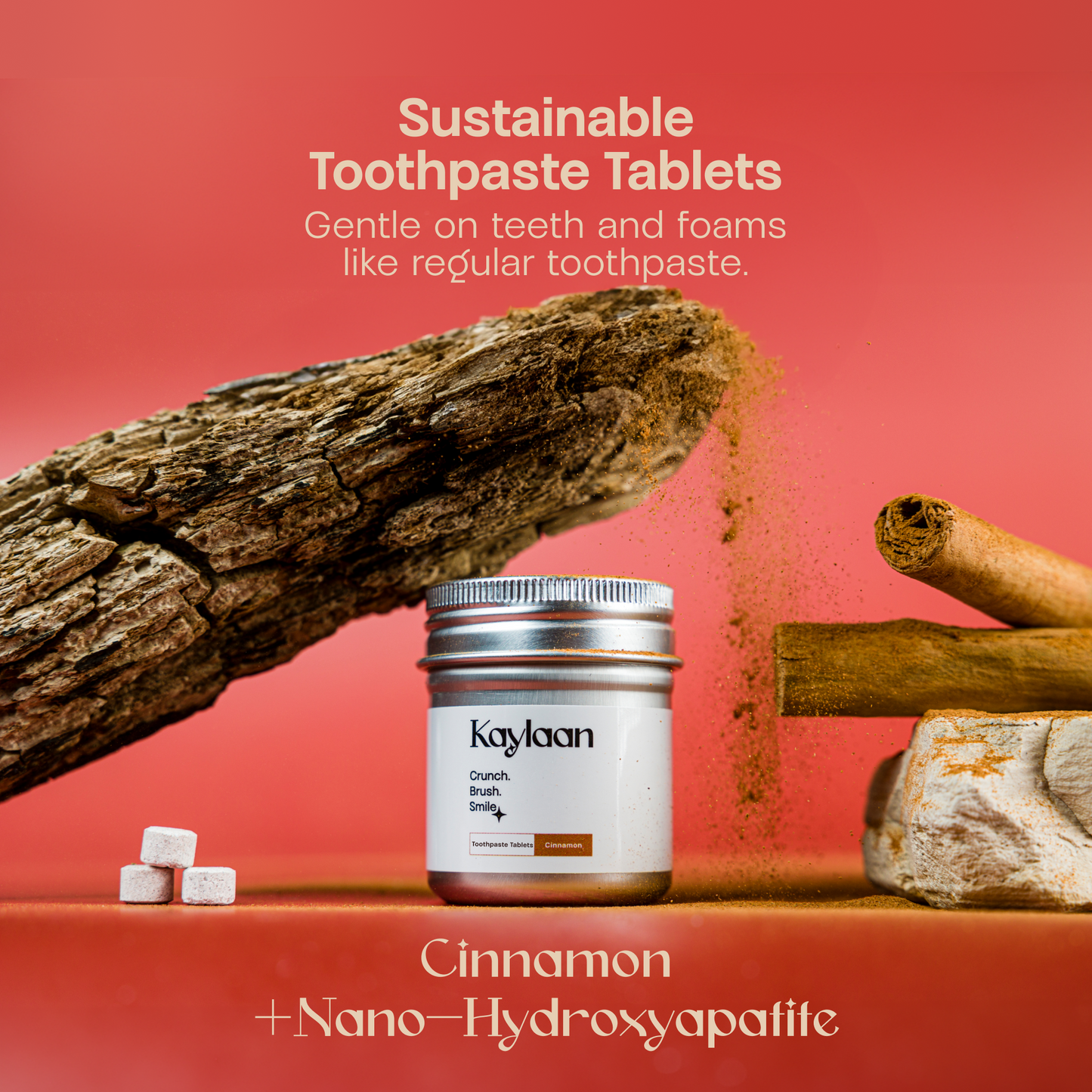 Non-Fluoride Cinnamon Toothpaste Tablets