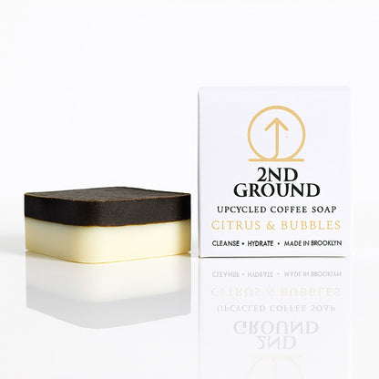 Citrus & Bubbles Coffee Soap — 2-in-1 Exfoliating Bar