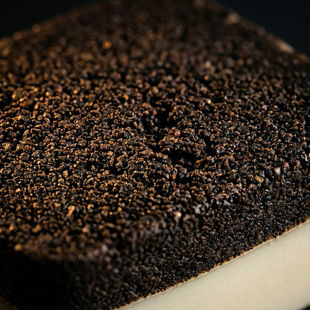 Cedar & Bay Leaf Coffee Soap — 2-in-1 Exfoliating Bar