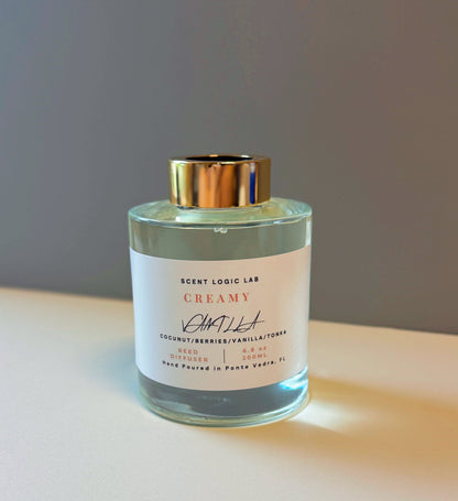 Creamy Vanilla Reed Diffuser | Warm, Gourmand Home Fragrance