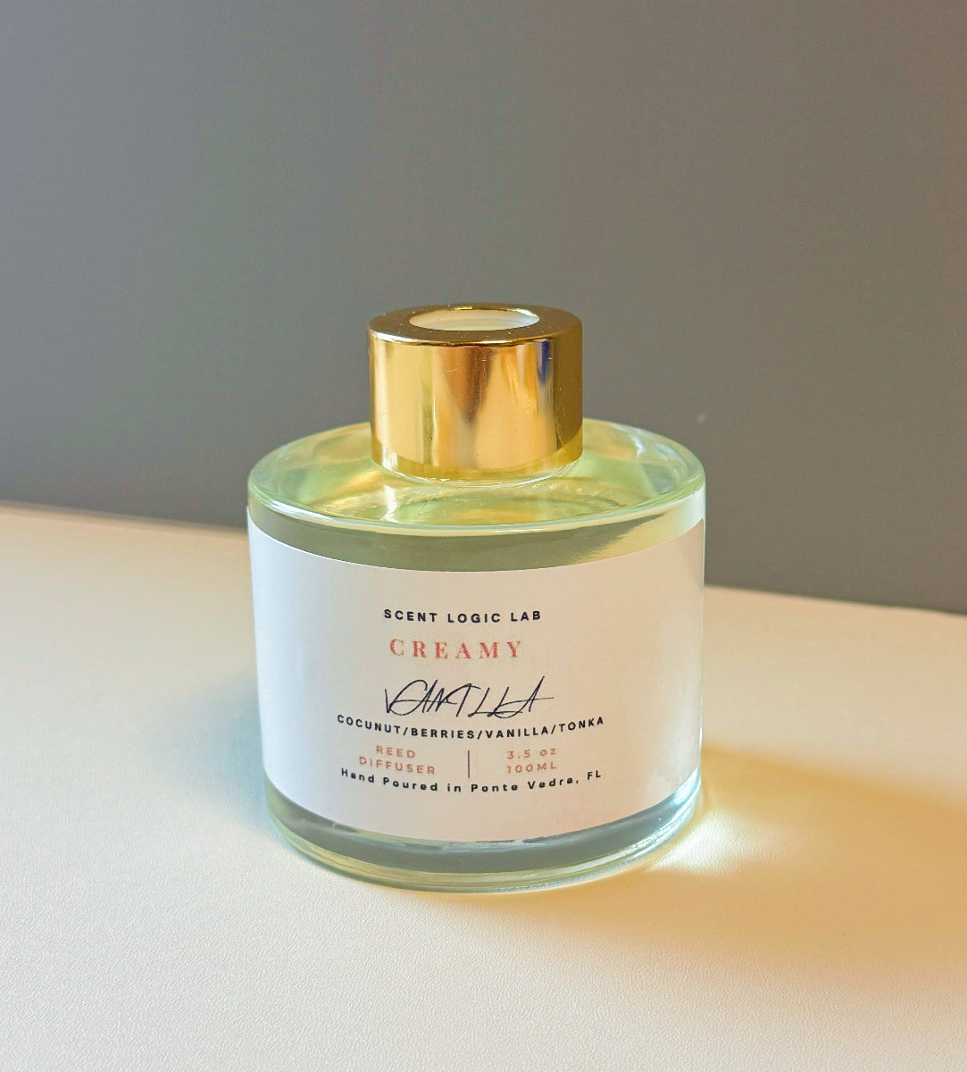 Creamy Vanilla Reed Diffuser | Warm, Gourmand Home Fragrance