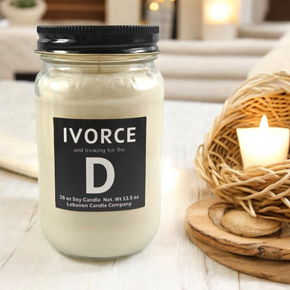 Looking For The D Funny Divorce Candle