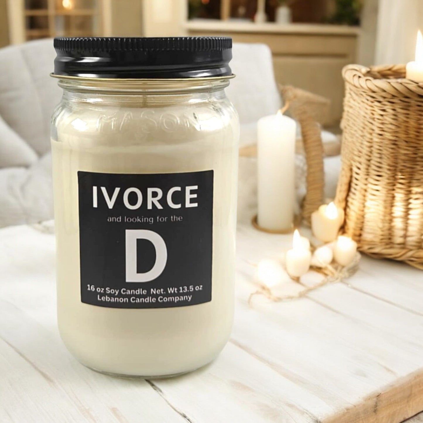 Looking For The D Funny Divorce Candle