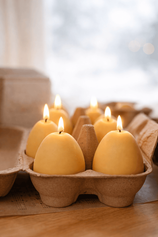Easter Egg Candle Box – Handmade Soy Wax Egg Candles, Easter Decor Gift Set, Spring Candle Gift