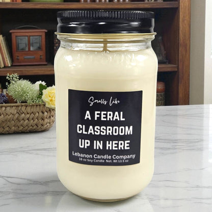 Feral Classroom Funny Teacher Candle