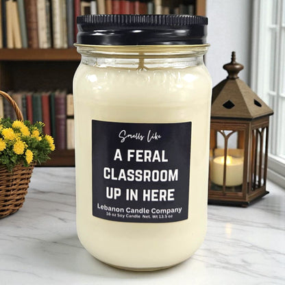 Feral Classroom Funny Teacher Candle