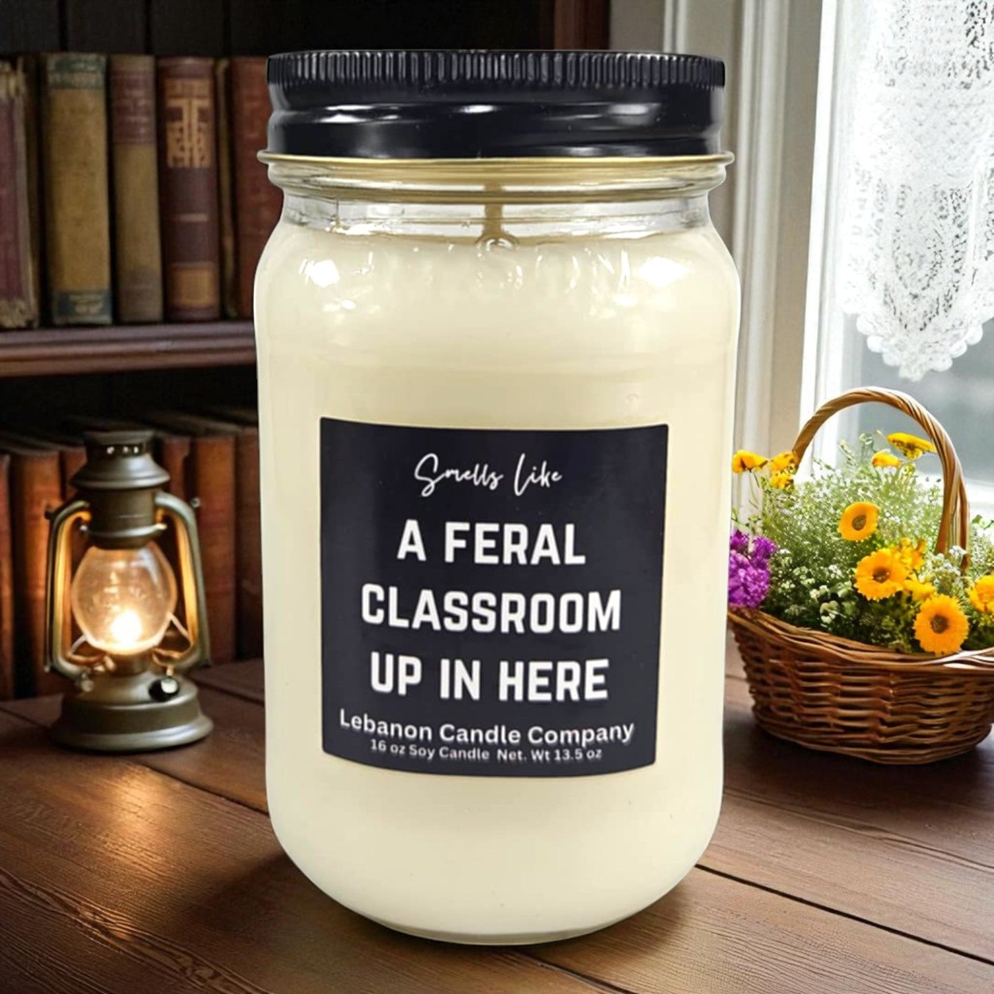 Feral Classroom Funny Teacher Candle
