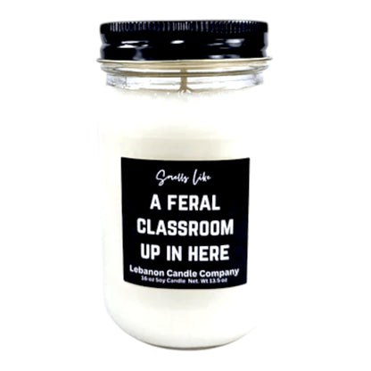 Feral Classroom Funny Teacher Candle