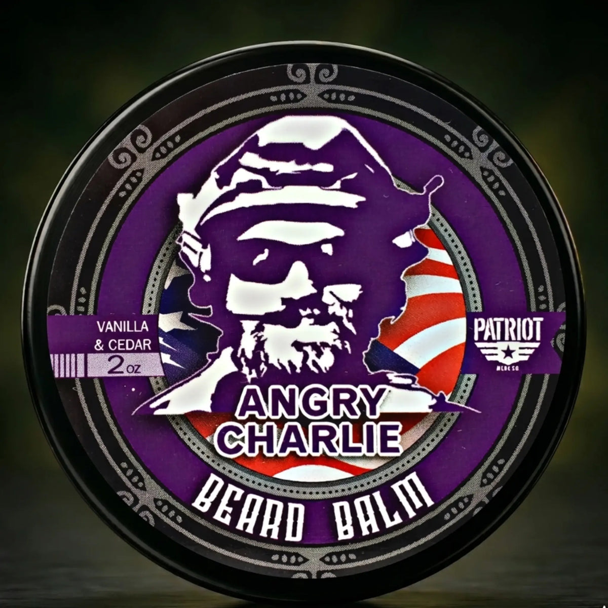 Angry Charlie 2oz Beard Balm Vanilla and Cedarwood Cologne