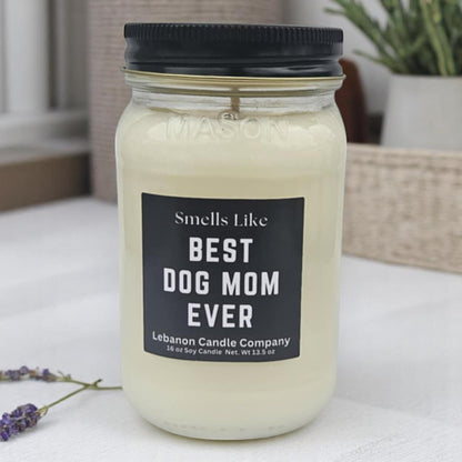 Best Dog Mom Ever Funny Candle