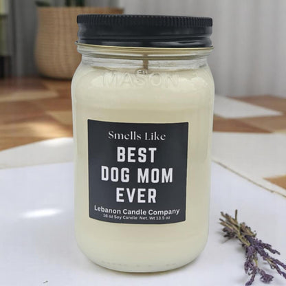 Best Dog Mom Ever Funny Candle