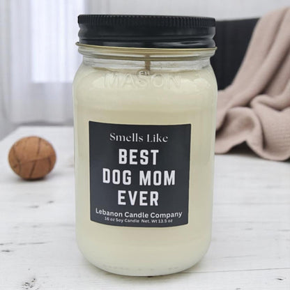 Best Dog Mom Ever Funny Candle