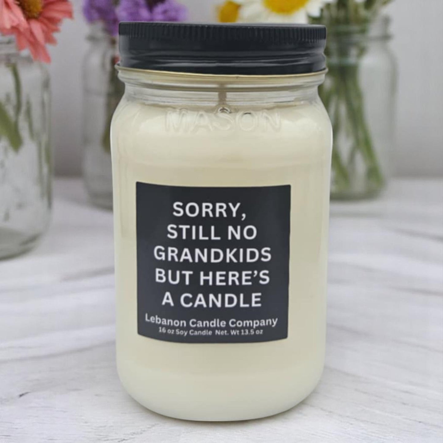 Sorry Still No Grandkids Funny Candle