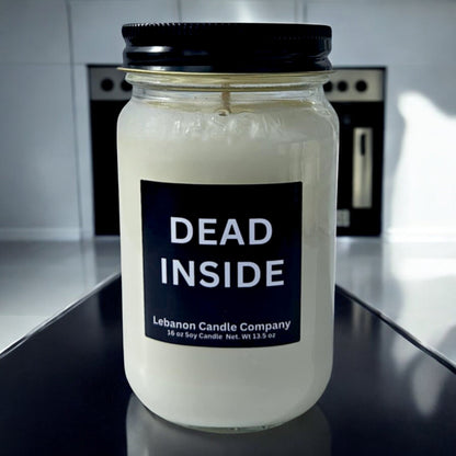 Dead Inside Funny Candle