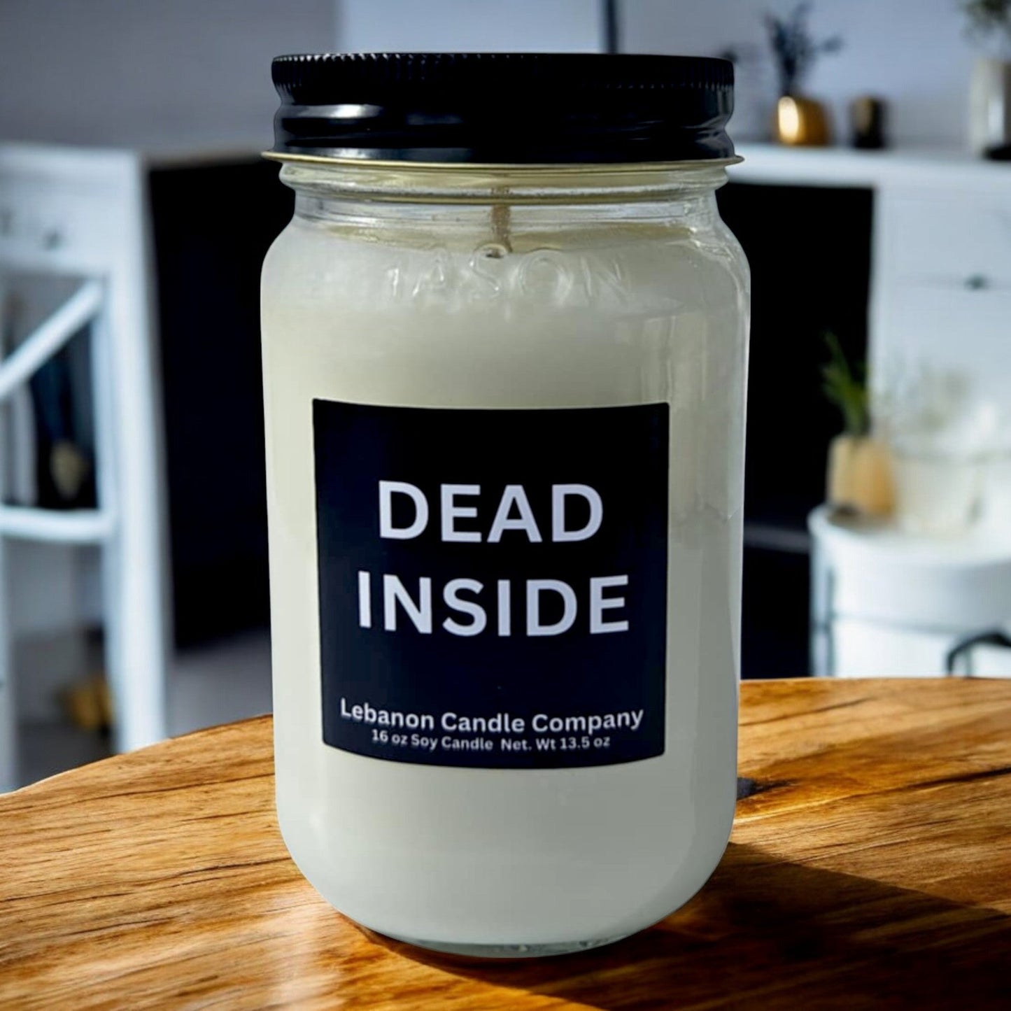 Dead Inside Funny Candle