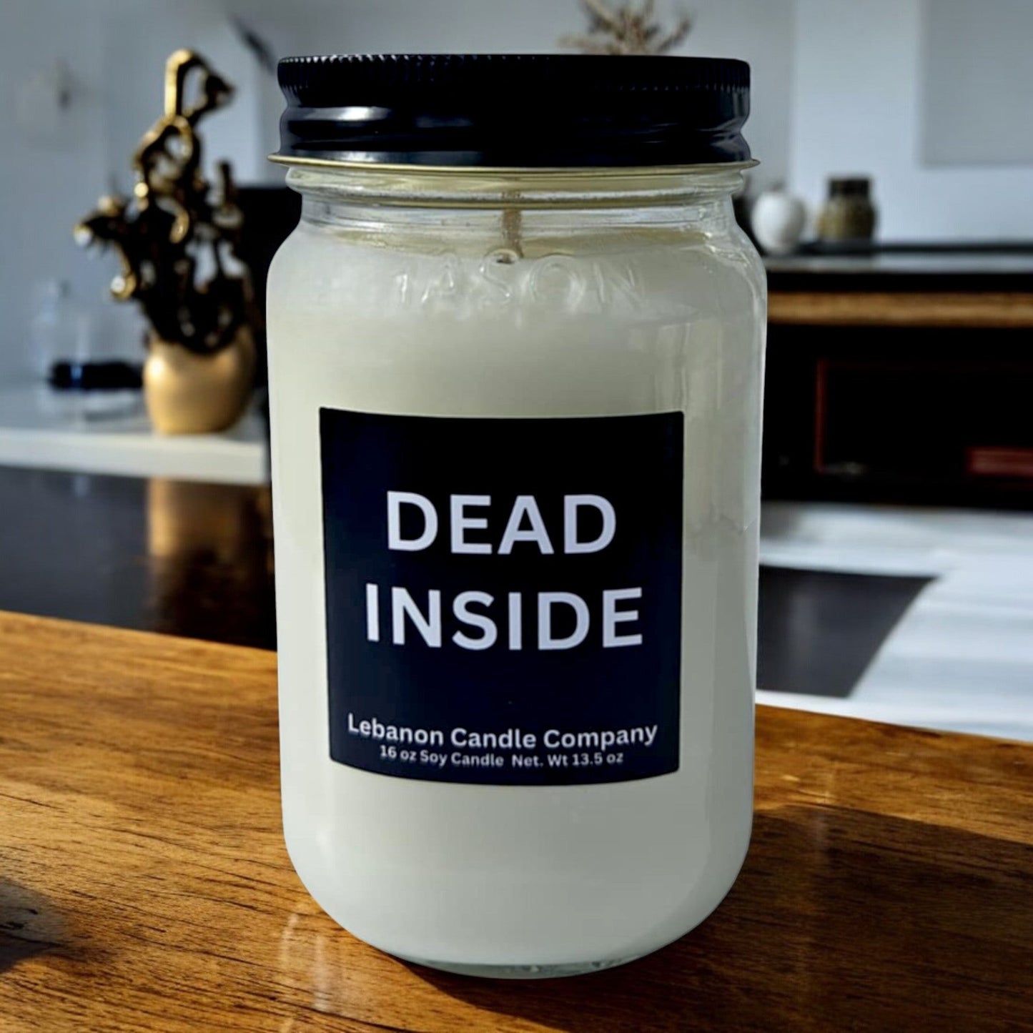 Dead Inside Funny Candle